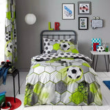 Football Stamp Grey | Duvet Cover Set | Sheet Set