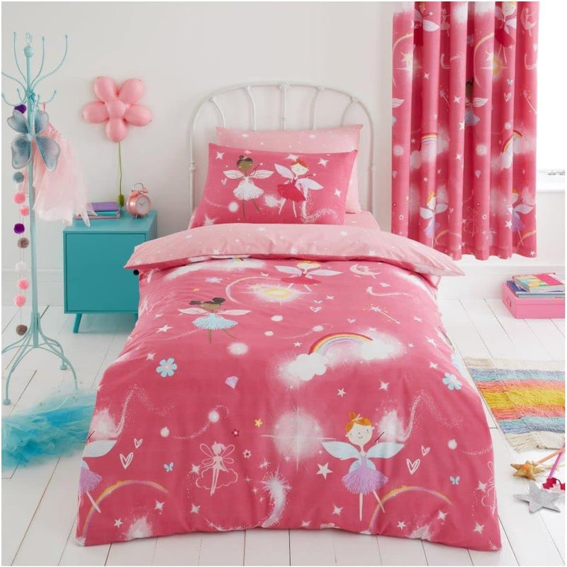 Fairy Buddies Pink | Duvet Cover Set | Sheet Set