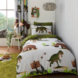 Prehistoric Dino Grey | Duvet Cover Set | Sheet Set