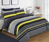 Benjamin Printed Duvet Cover Set | Black Red