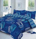 blake printed duvet cover set blue