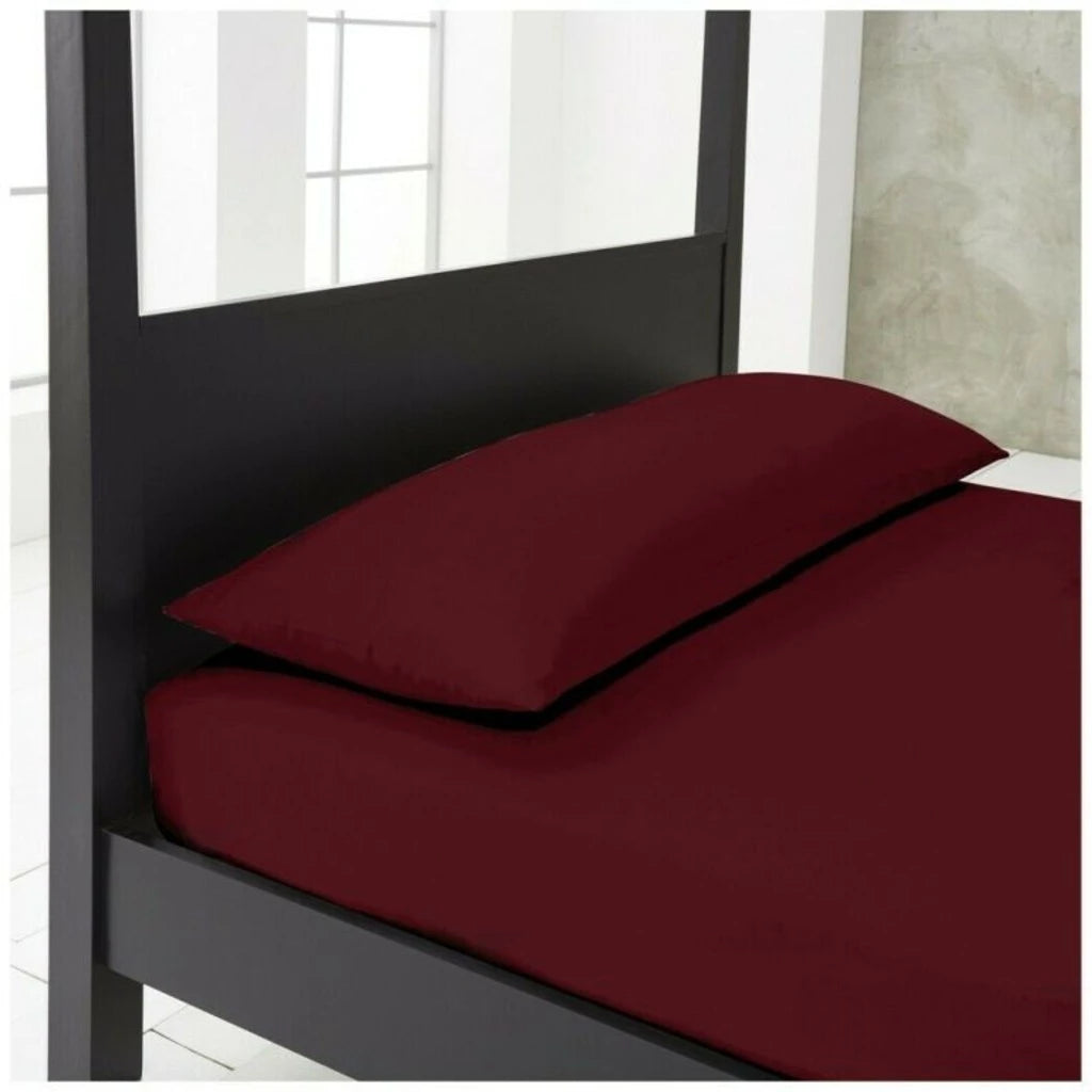 bolster pillow case burgundy