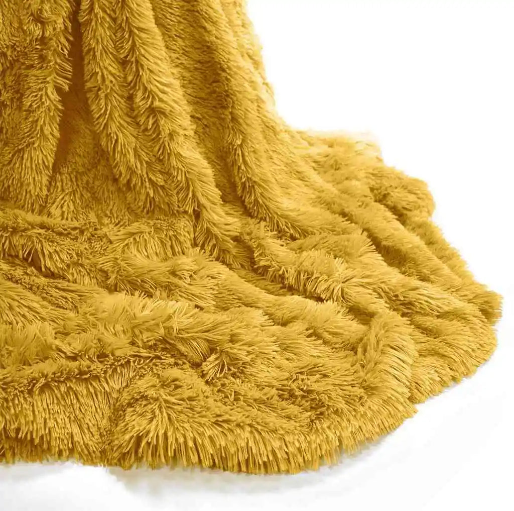cuddle throws ochre