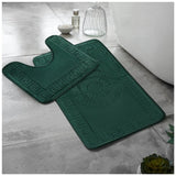 Greek Embossed Memory Foam Bath Mat Set | 12 Colours