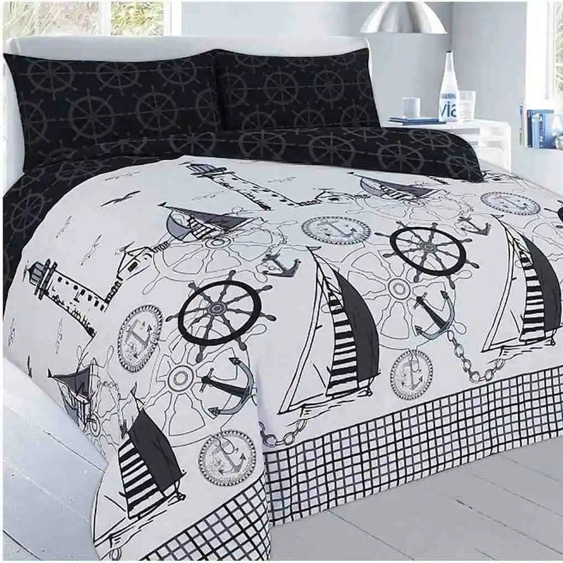 jack ptinted duvet set black