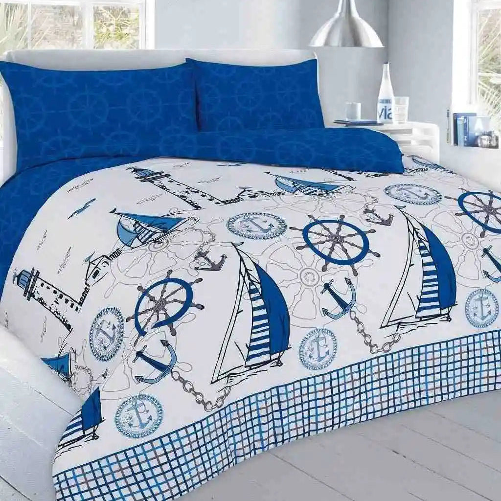 jack ptinted duvet set blue
