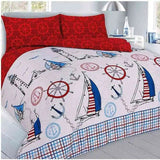 jack ptinted duvet set red