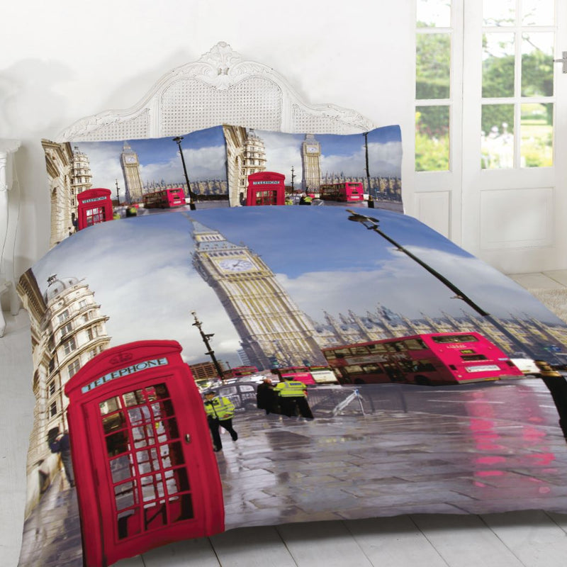 london 3d printed duvet cover
