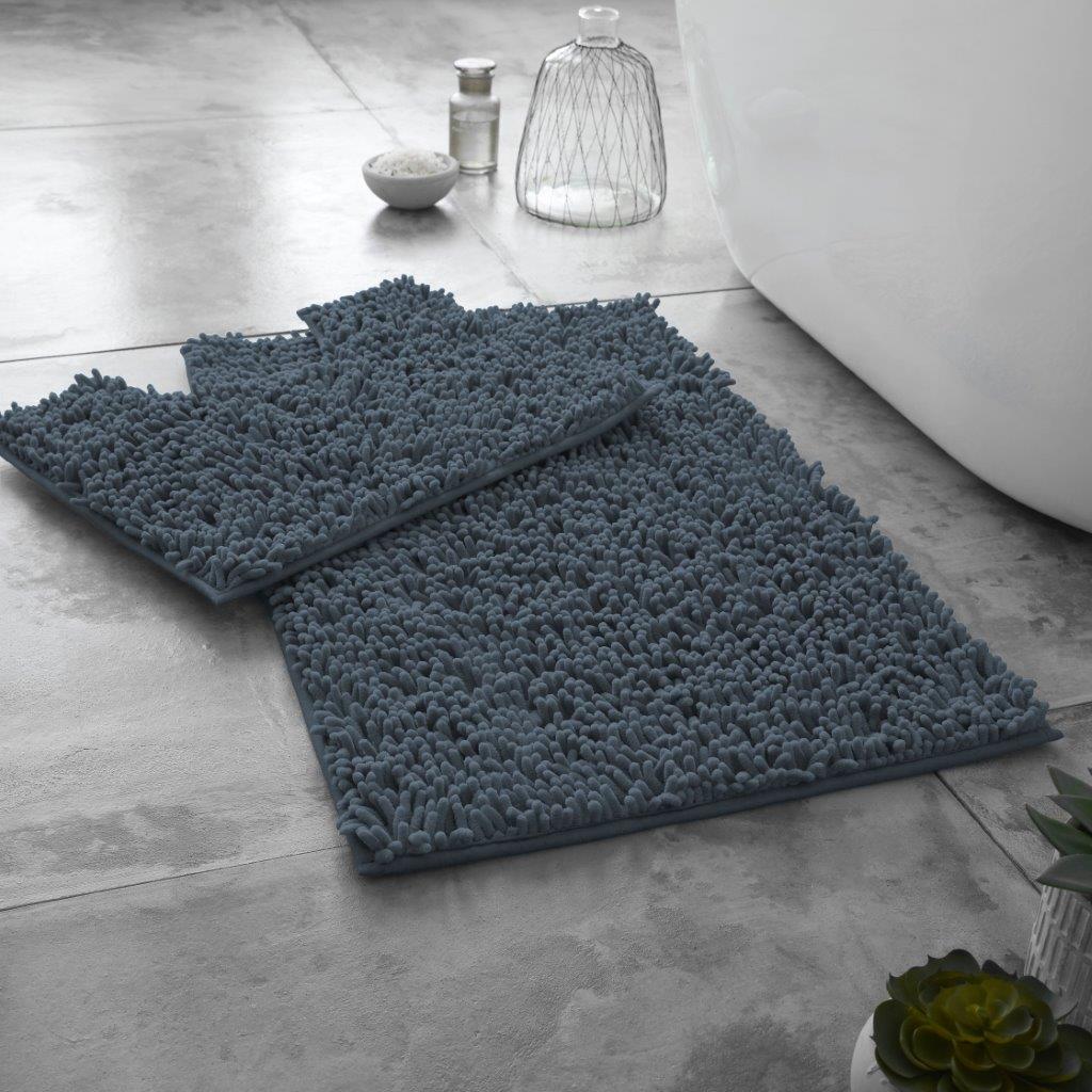 Loop Non Slip Bath Mat Set   | 15 Colours Available