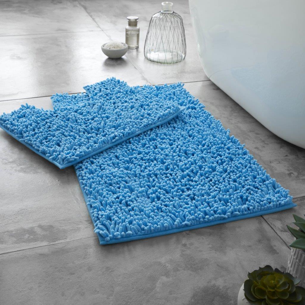 Loop Non Slip Bath Mat Set   | 15 Colours Available