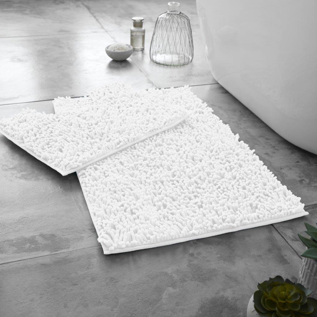Loop Non Slip Bath Mat Set   | 15 Colours Available