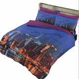 new york city 3D duvet covet set