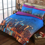 New York City 3D Panel Printed Duvet Cover Set