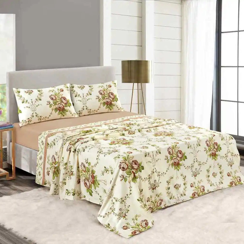 flannel olivia sheet set natural
