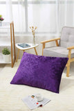 purple Crushed velvet cushion covers