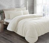 teddy fleece duvet cover set