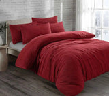 teddy fleece duvet cover set