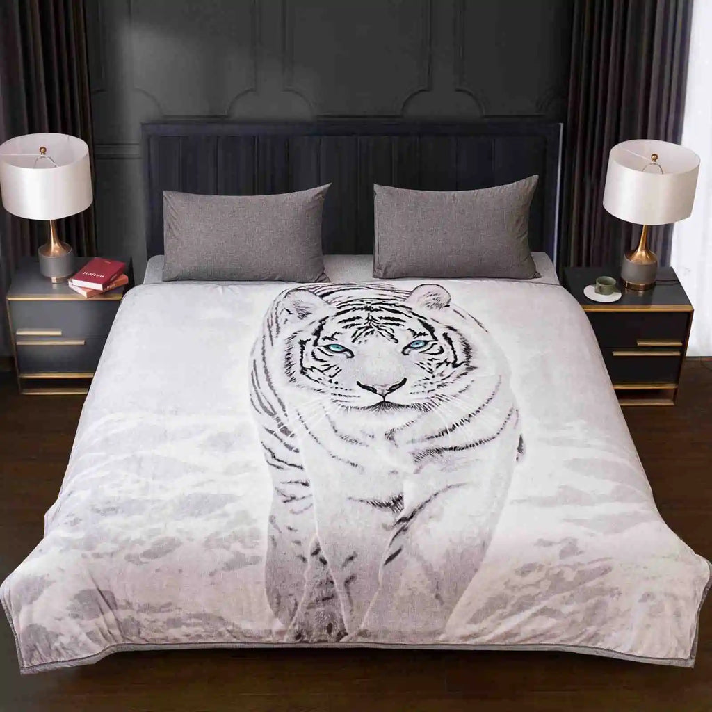 Animal printed throw tiger