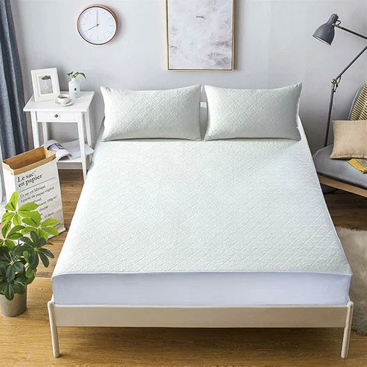 waterproof quilted bamboo mattress protector