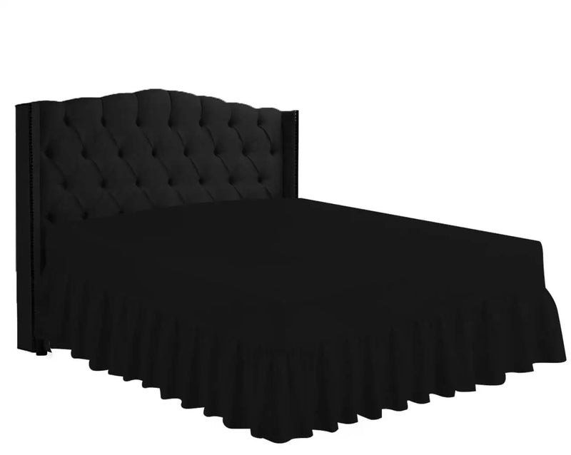 easy iron pc valance sheets black