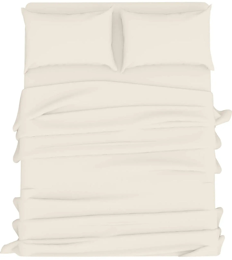 easy care PC sheets set cream