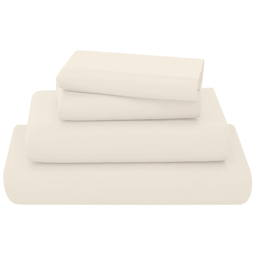 easy care flat sheet cream