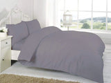 easy care poly cotton duvet cover set grey