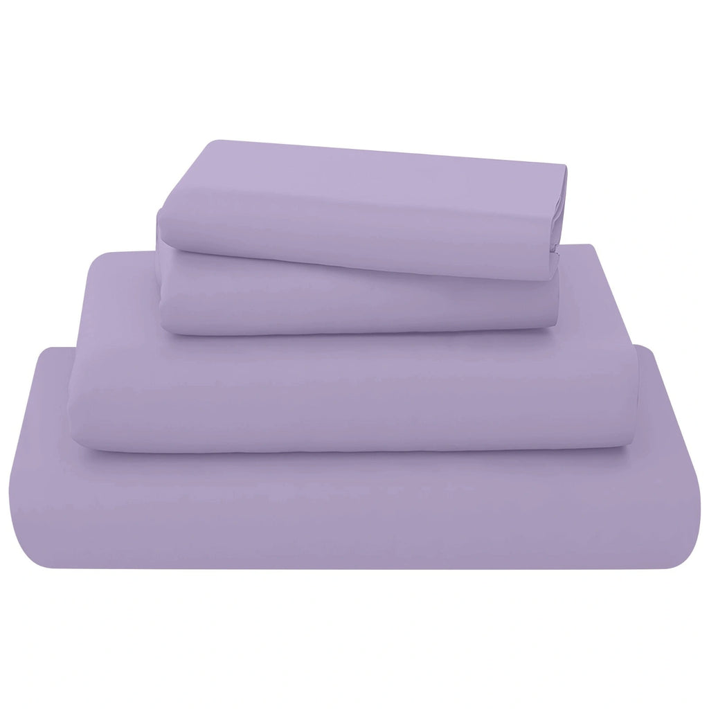 easy care flat sheet  lilac