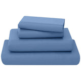 easy care flat sheet  midblue