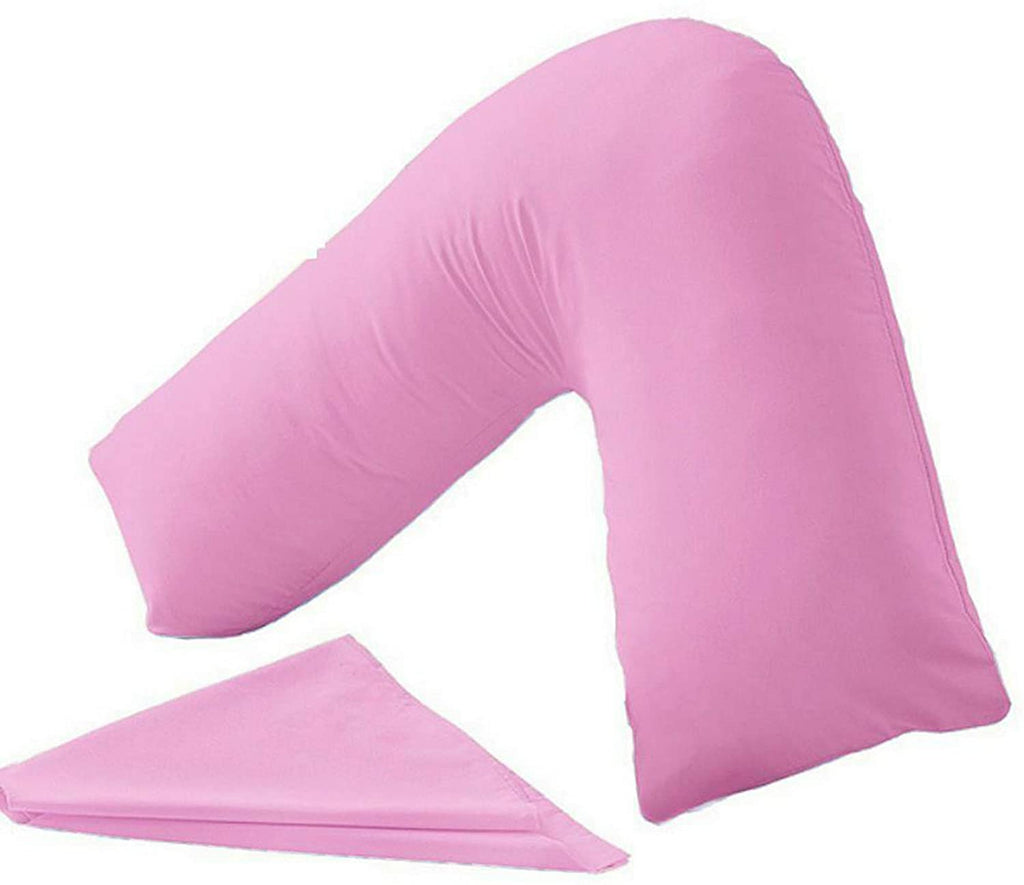 PC v shaped pillowcase pink