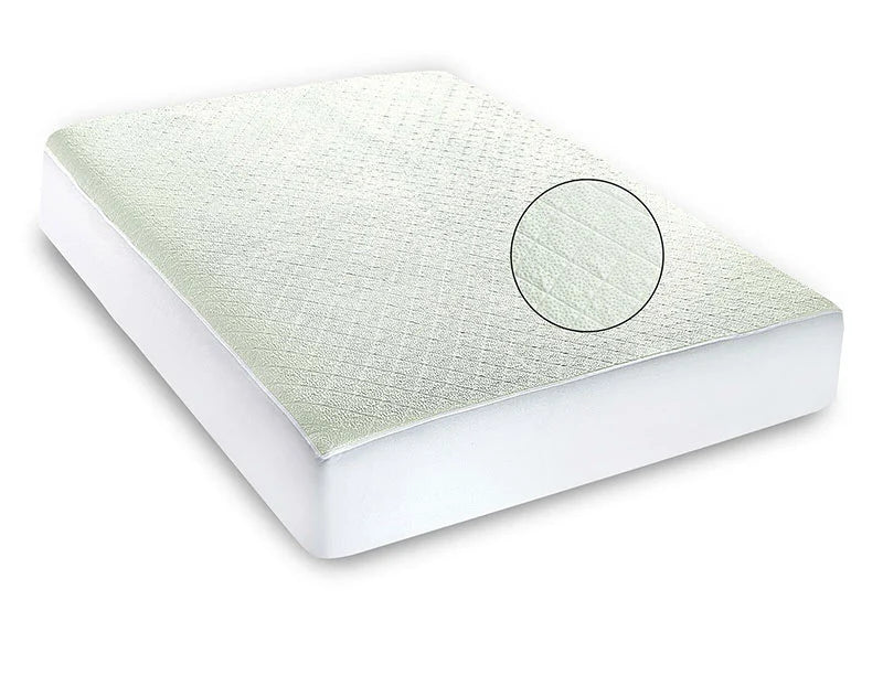 waterproof quilted bamboo mattress protector