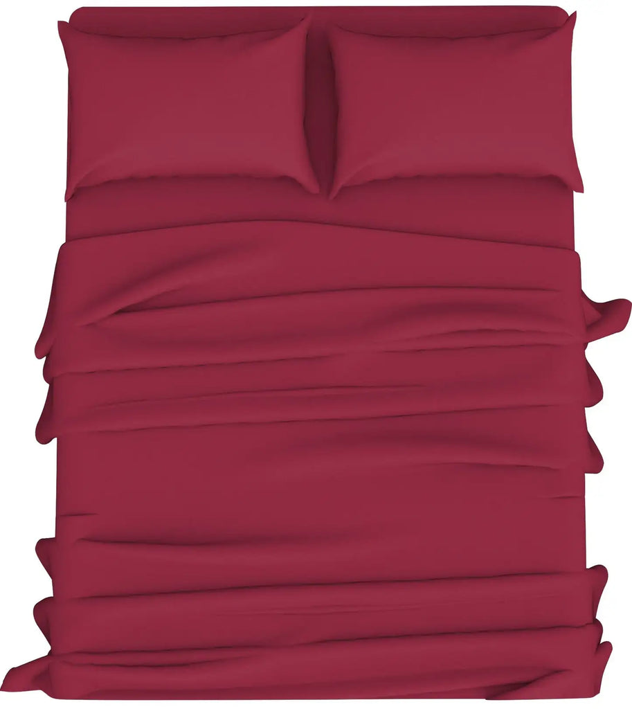 easy care PC sheets set red