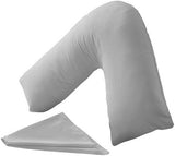 PC v shaped pillowcase silver