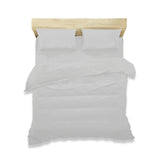 duvet cover set polycotton silver