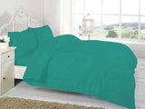 easy care poly cotton duvet cover set teal
