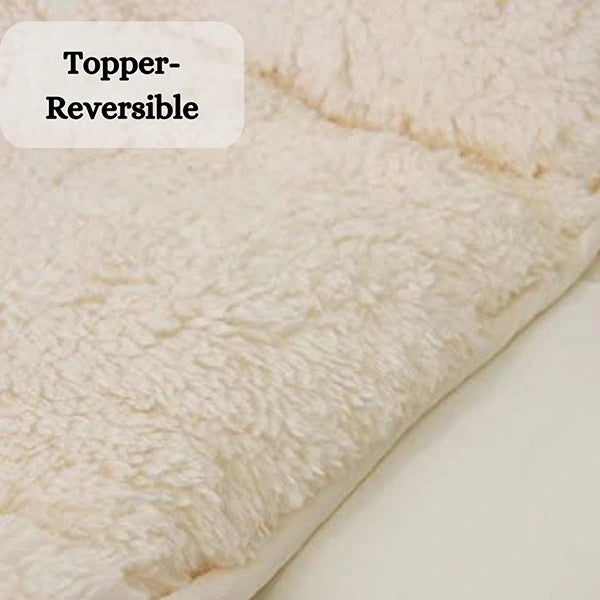sherpa teddy mattress topper enhancer
