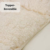 sherpa teddy mattress topper enhancer
