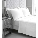 200TC Egyptian cotton flat sheet white