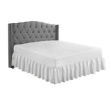 easy iron pc valance sheets white
