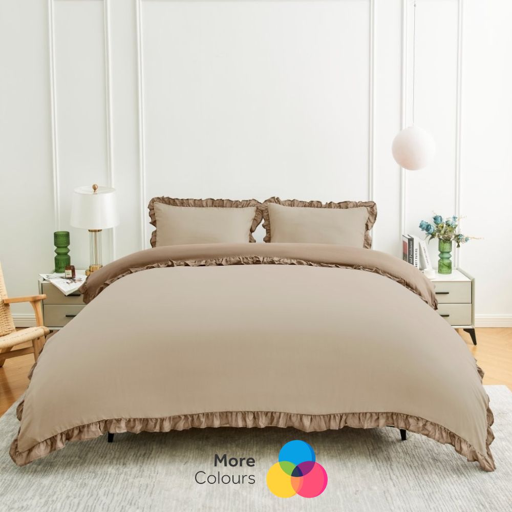 Kendrick Frill Duvet Cover Set | 8 Colours