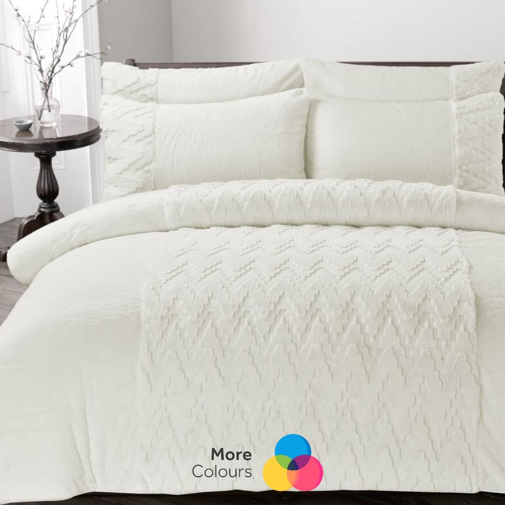 Amari Teddy Fleece Duvet Cover Set | 2 Colours