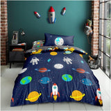 Space Navy | Duvet Cover Set | Sheet Set