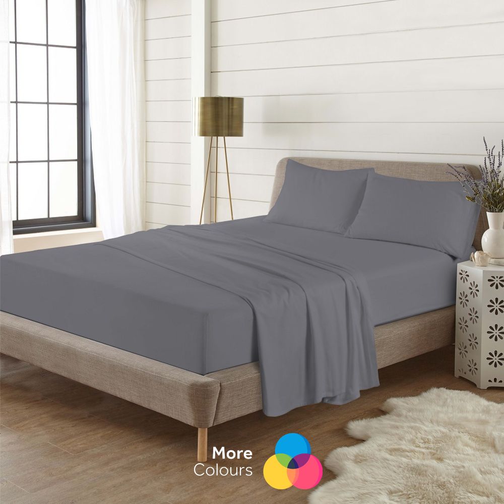 100% Brushed Cotton Flannelette Flat Sheet | 10 Colours