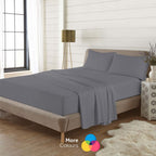 100% Brushed Cotton Flannelette Flat Sheet | 10 Colours
