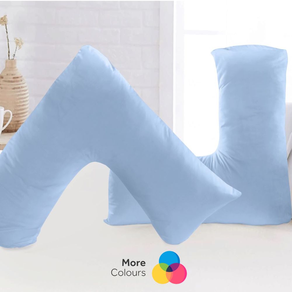 Brushed Microfibre V Shaped Pillow Cases | Pack of 2