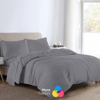 Flannelette Plain Duvet Cover Set | 10 Colours