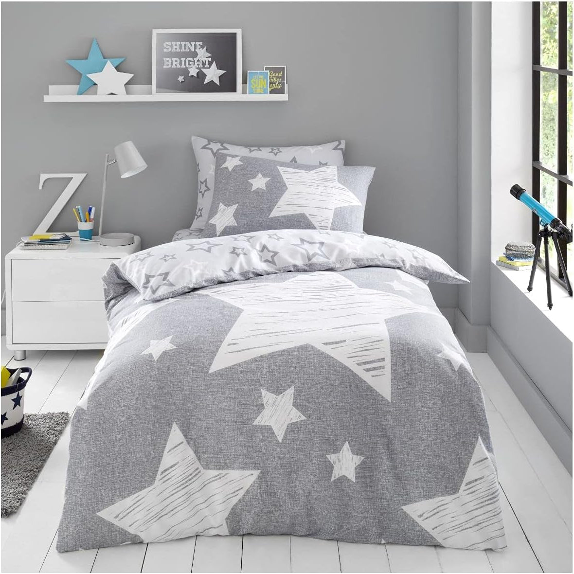 Superstar Grey | Duvet Cover Set | Sheet Set