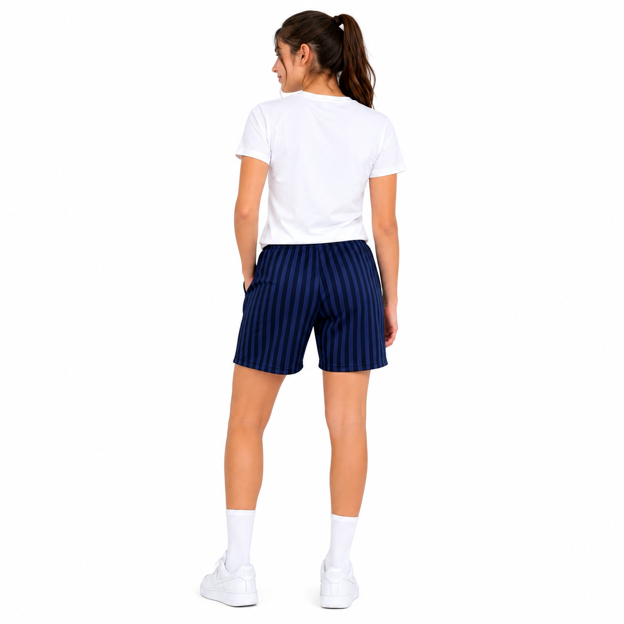 Girls PE Shadow Stripe Sports Shorts | 7 Colours