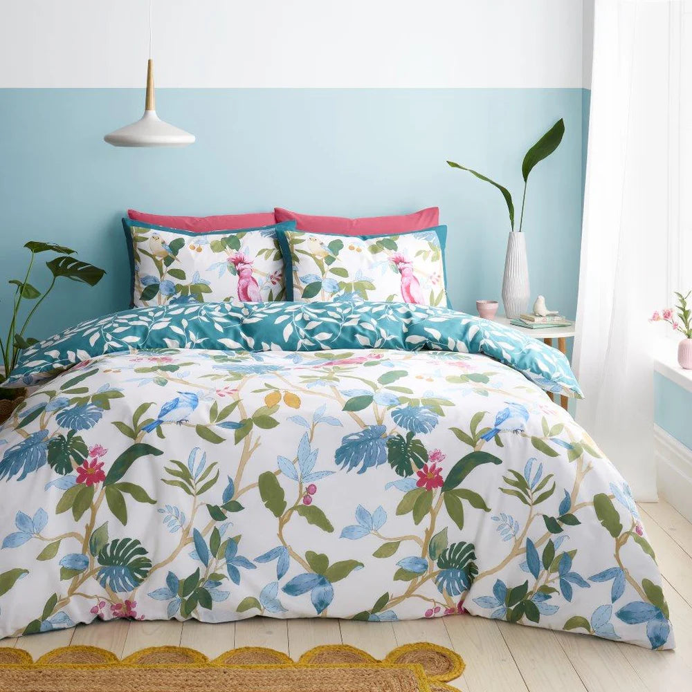 Ida Birdie Printed Duvet Cover Set | Poly Cotton