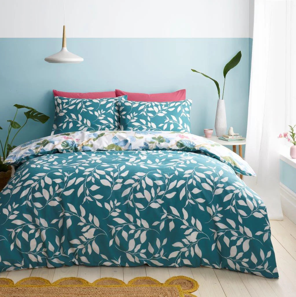 Ida Birdie Printed Duvet Cover Set | Poly Cotton